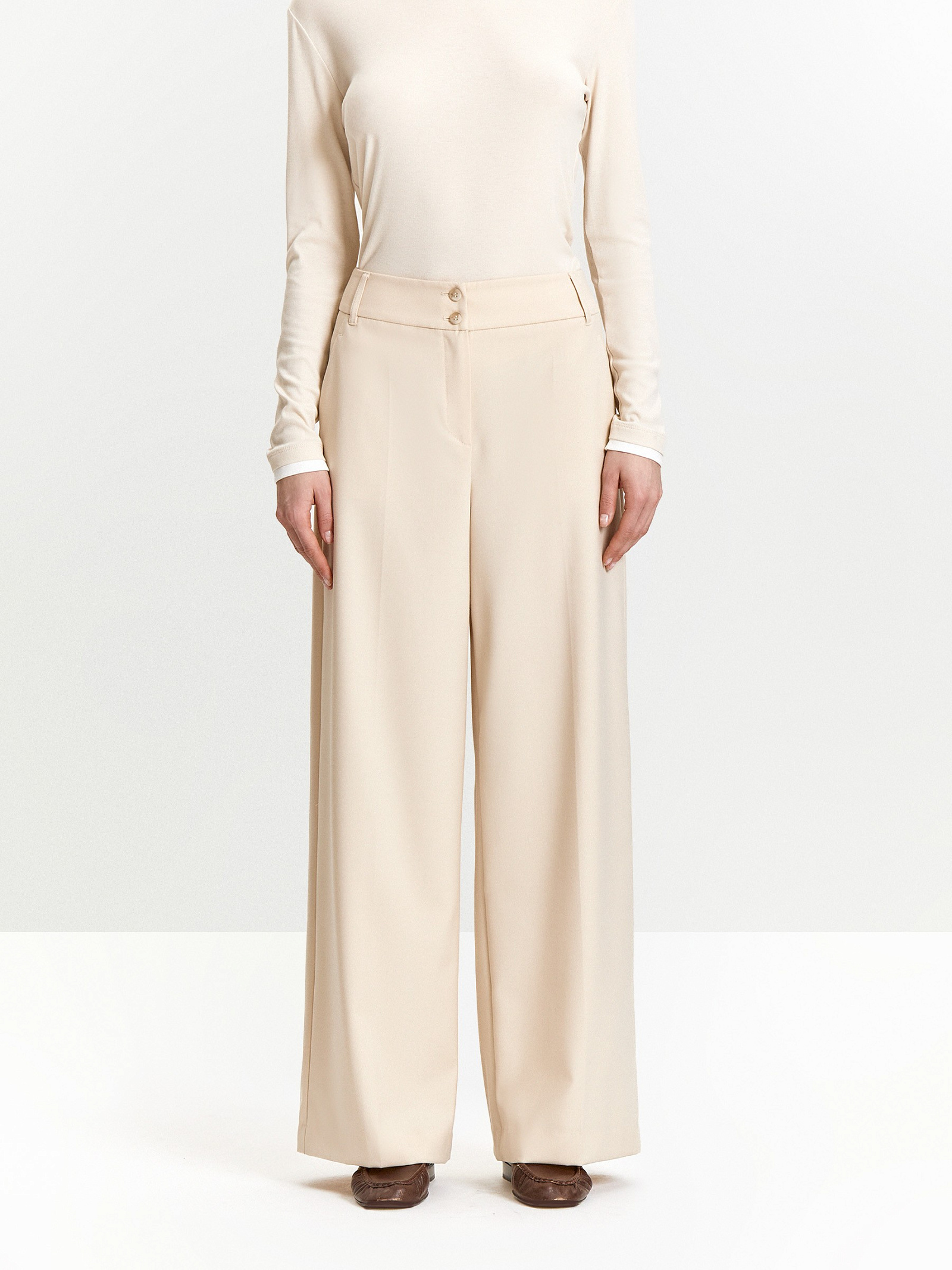 Брюки широкого кроя